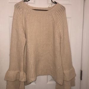 Cream knitted sweater